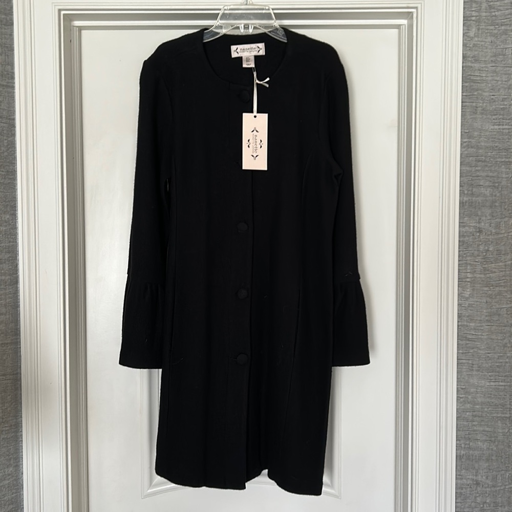 Nanette Lepore black wool dress NWT